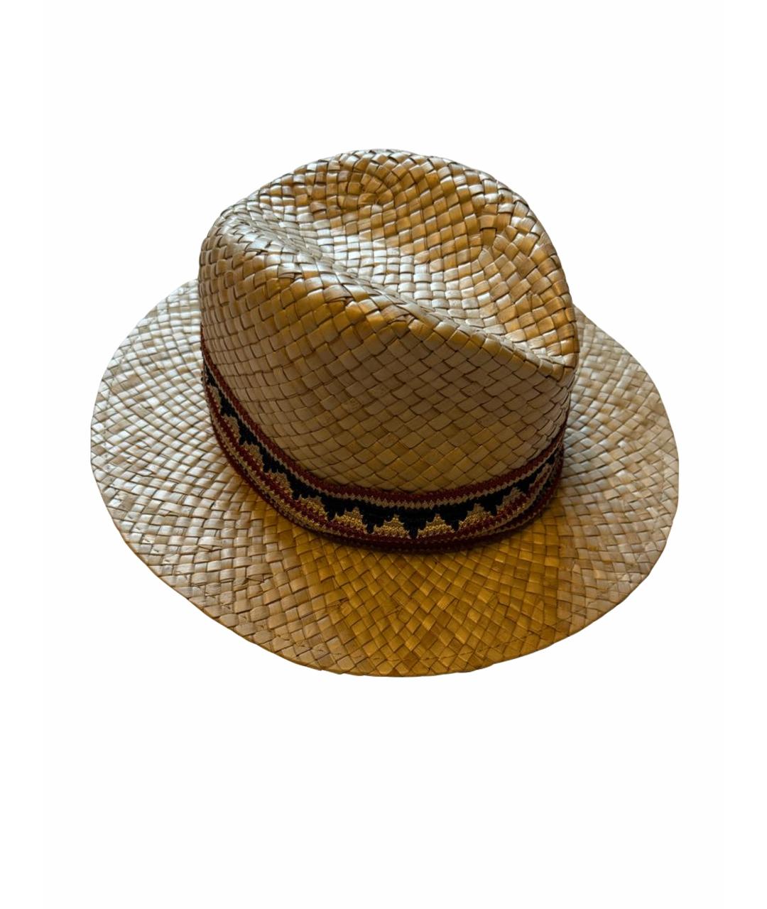 MAX MARA Бежевая соломенная шляпа, фото 1