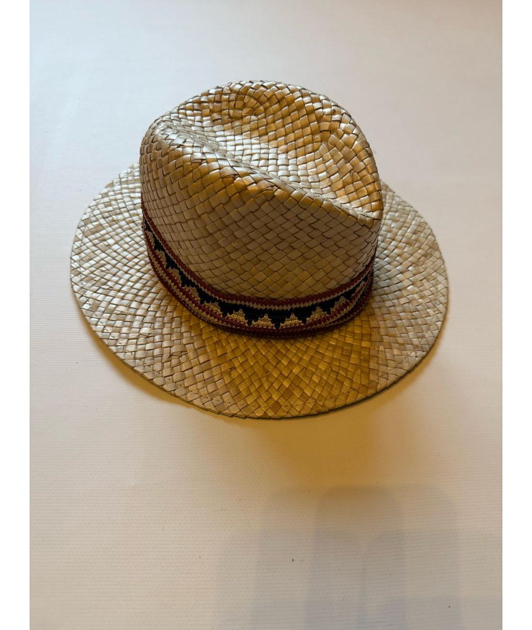 MAX MARA Бежевая соломенная шляпа, фото 5
