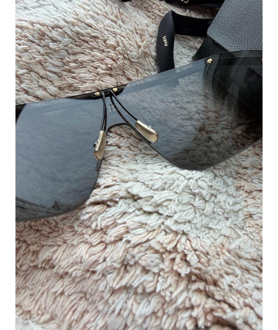 CELINE Черные металлические солнцезащитные очки, фото 4