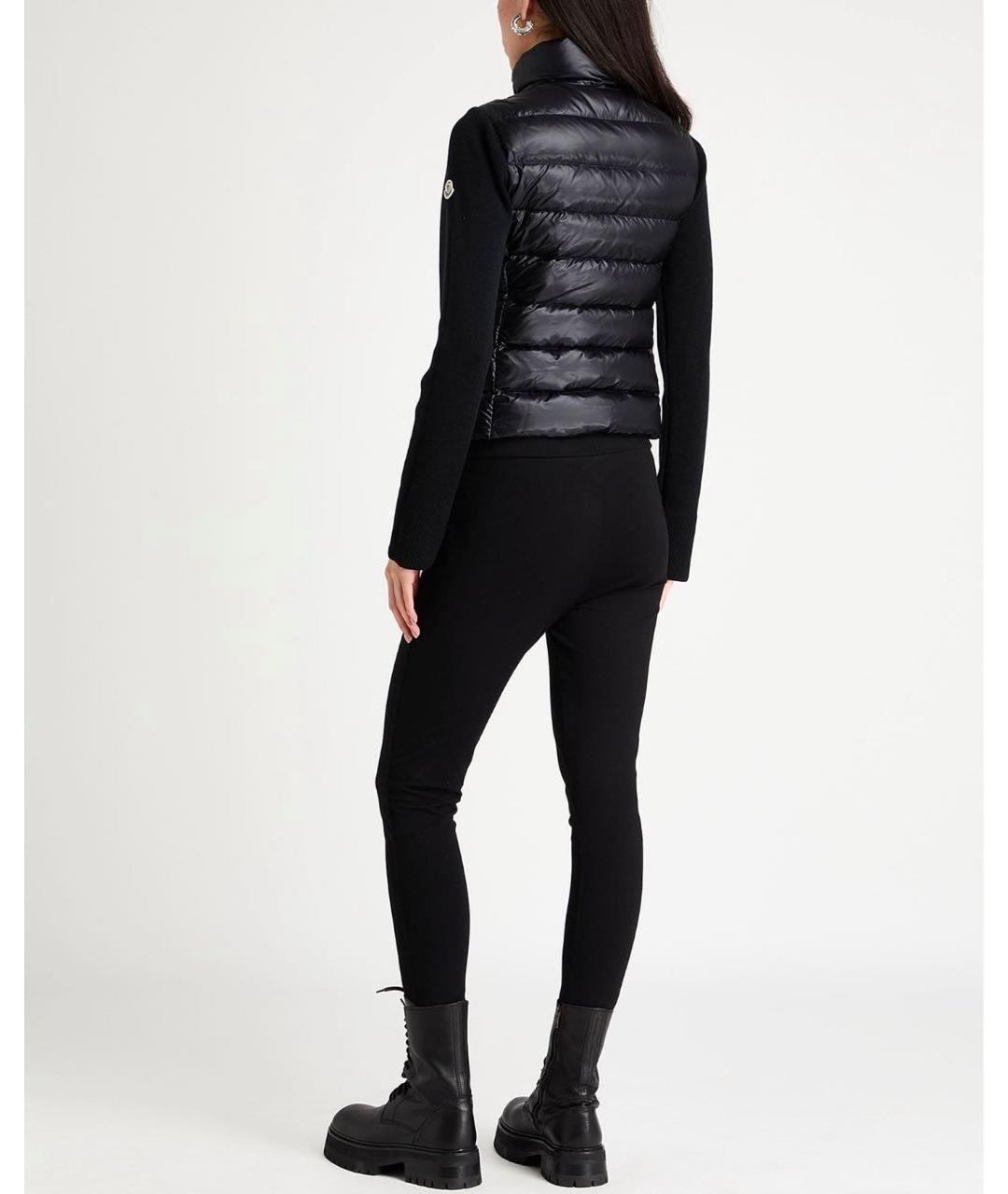 MONCLER Черный пуховик, фото 6