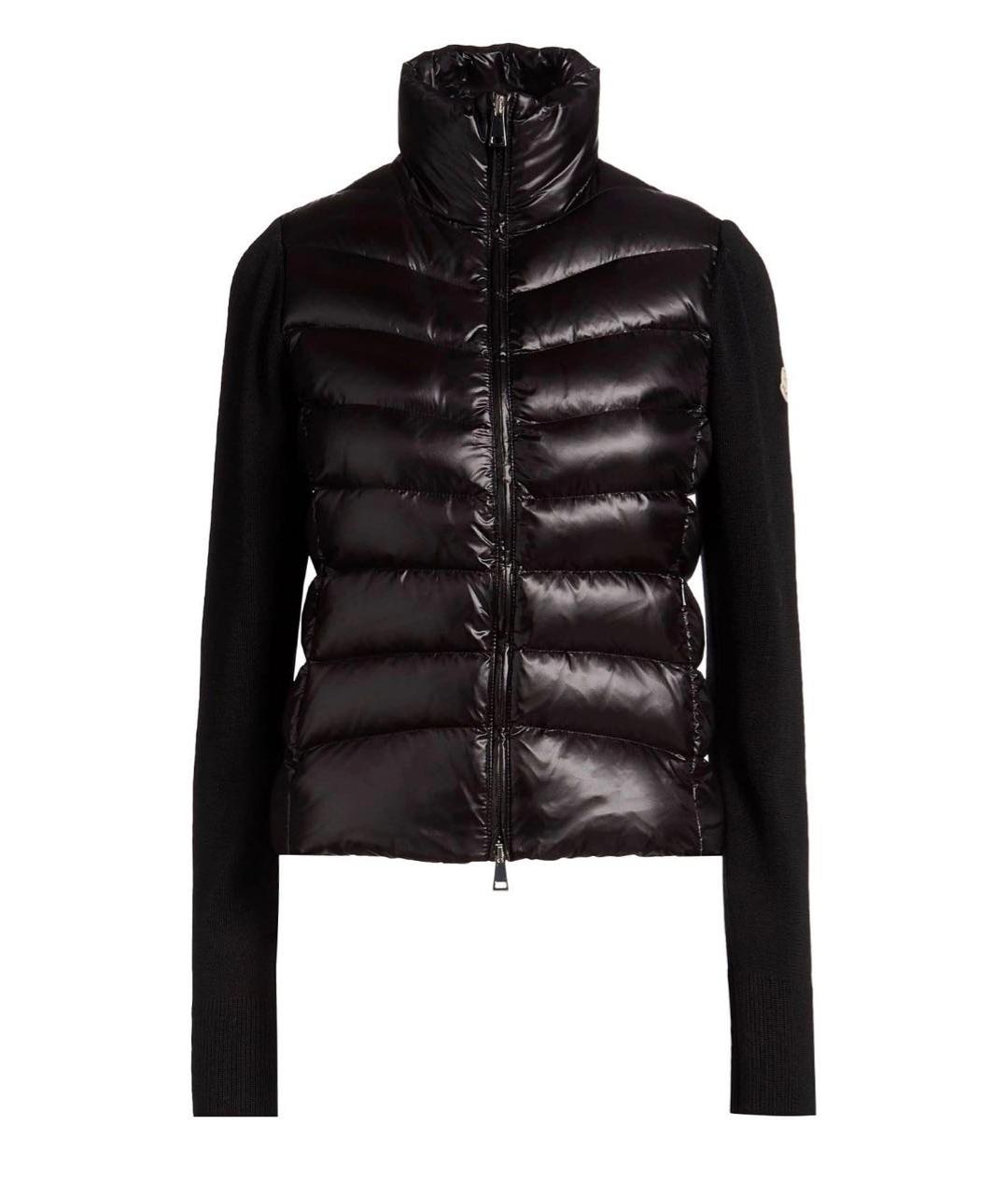 MONCLER Черный пуховик, фото 1