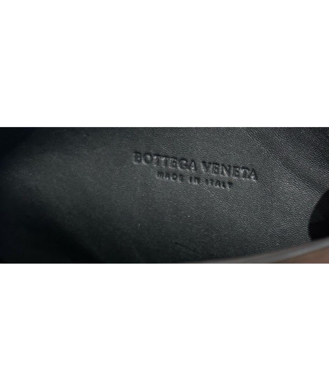 BOTTEGA VENETA Черные кожаные сапоги, фото 7