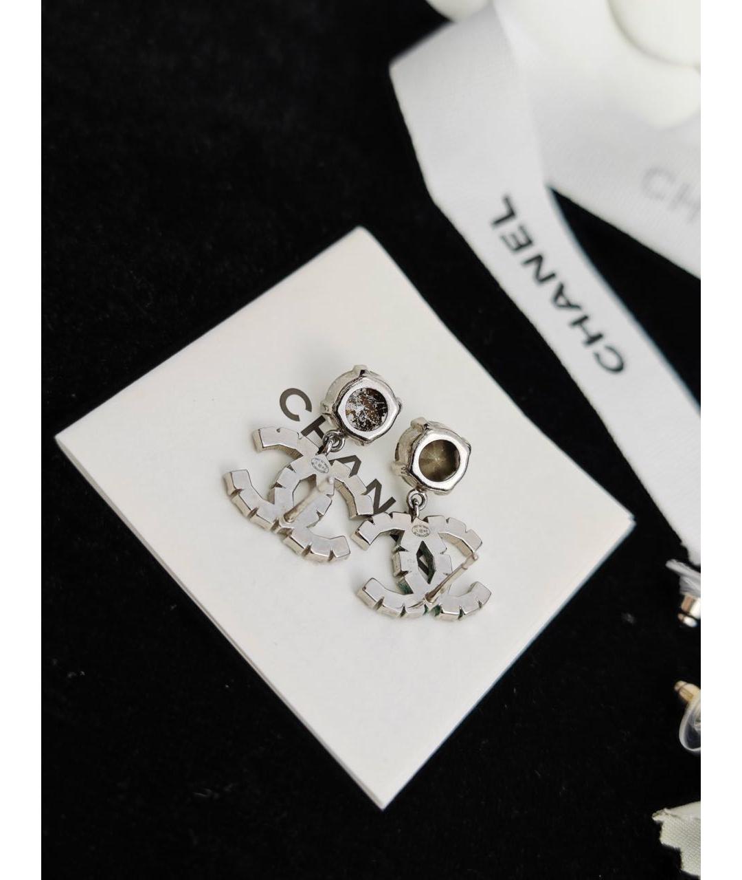 CHANEL Серебряные серьги, фото 5
