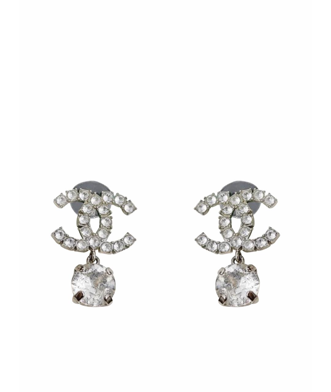 CHANEL Серебряные серьги, фото 1