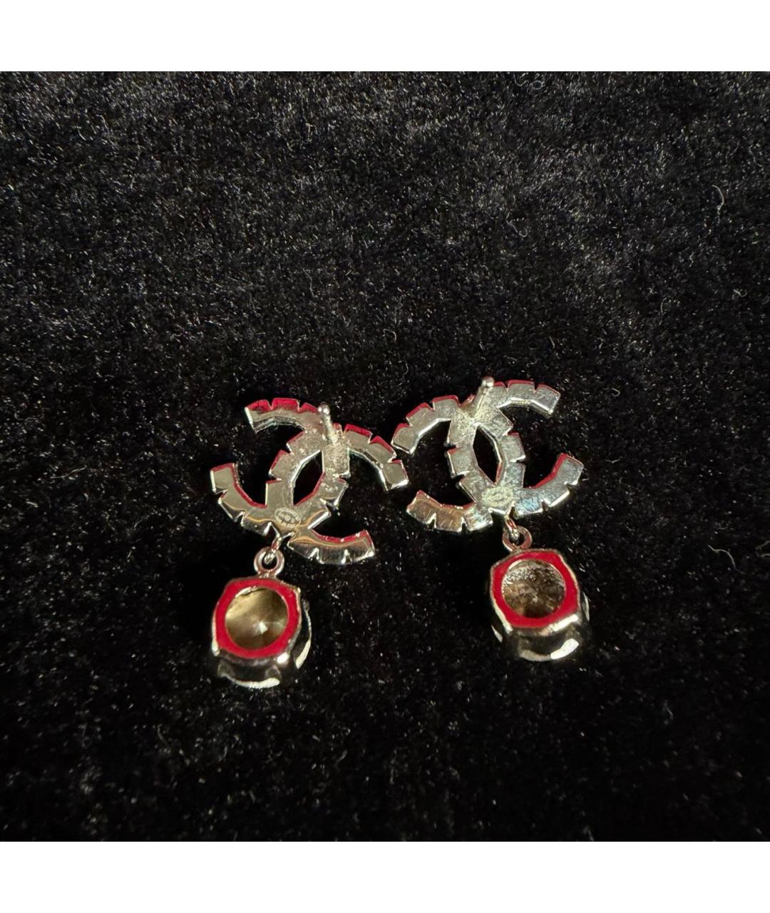CHANEL Серебряные серьги, фото 4