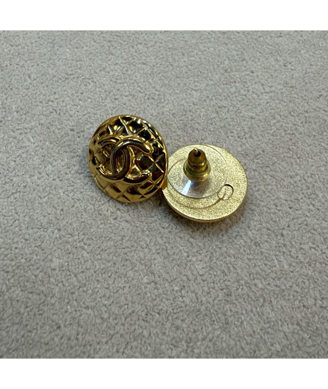 CHANEL Золотые серьги, фото 2