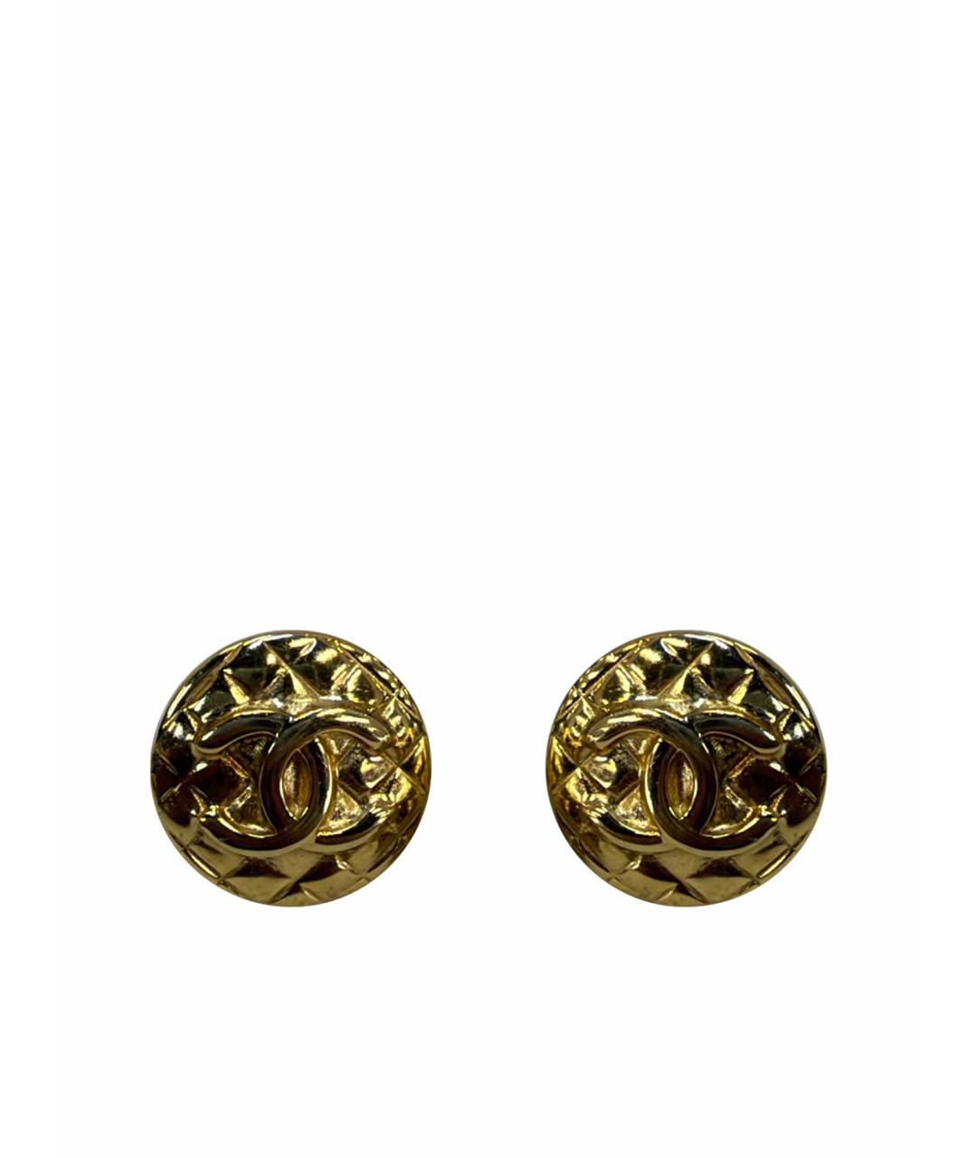 CHANEL Золотые серьги, фото 1