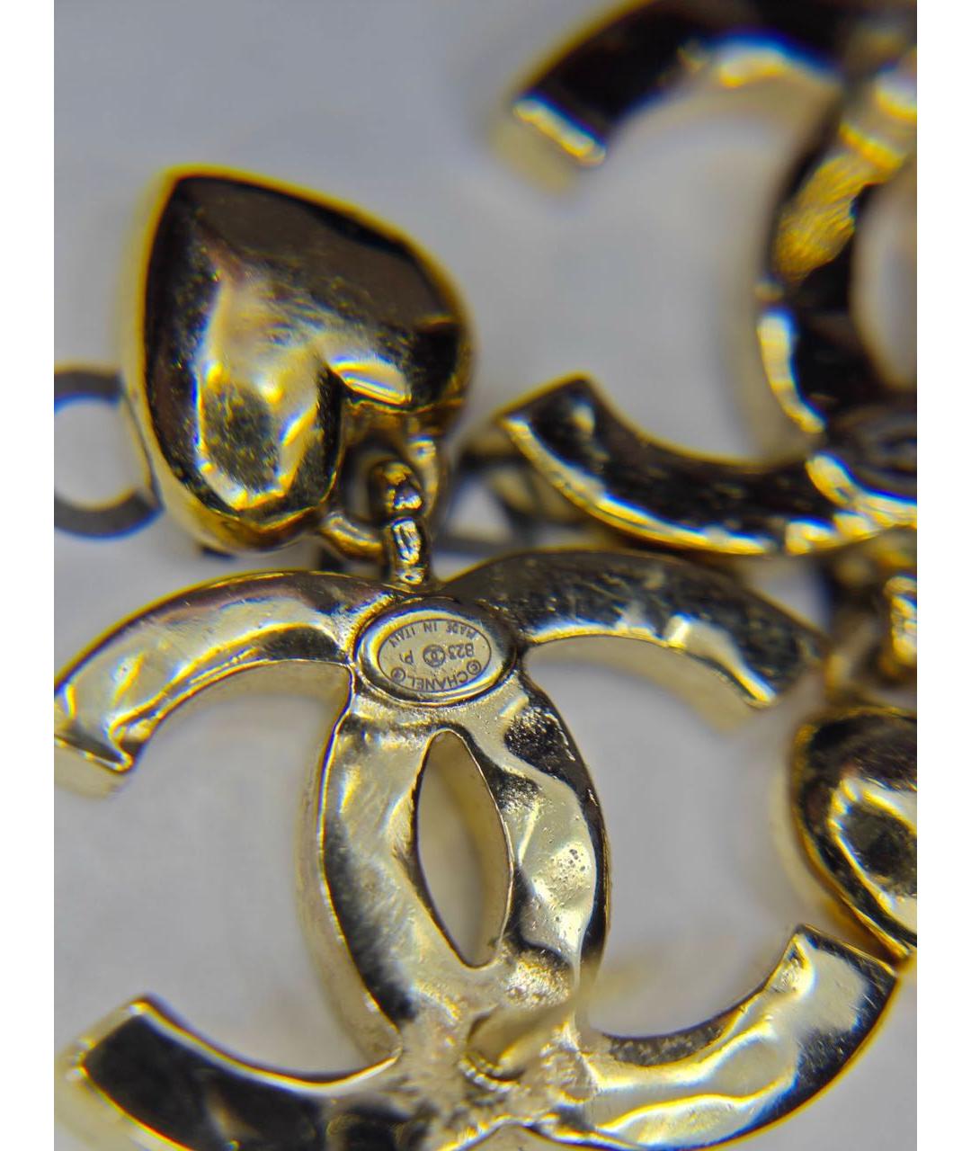 CHANEL Золотые серьги, фото 7