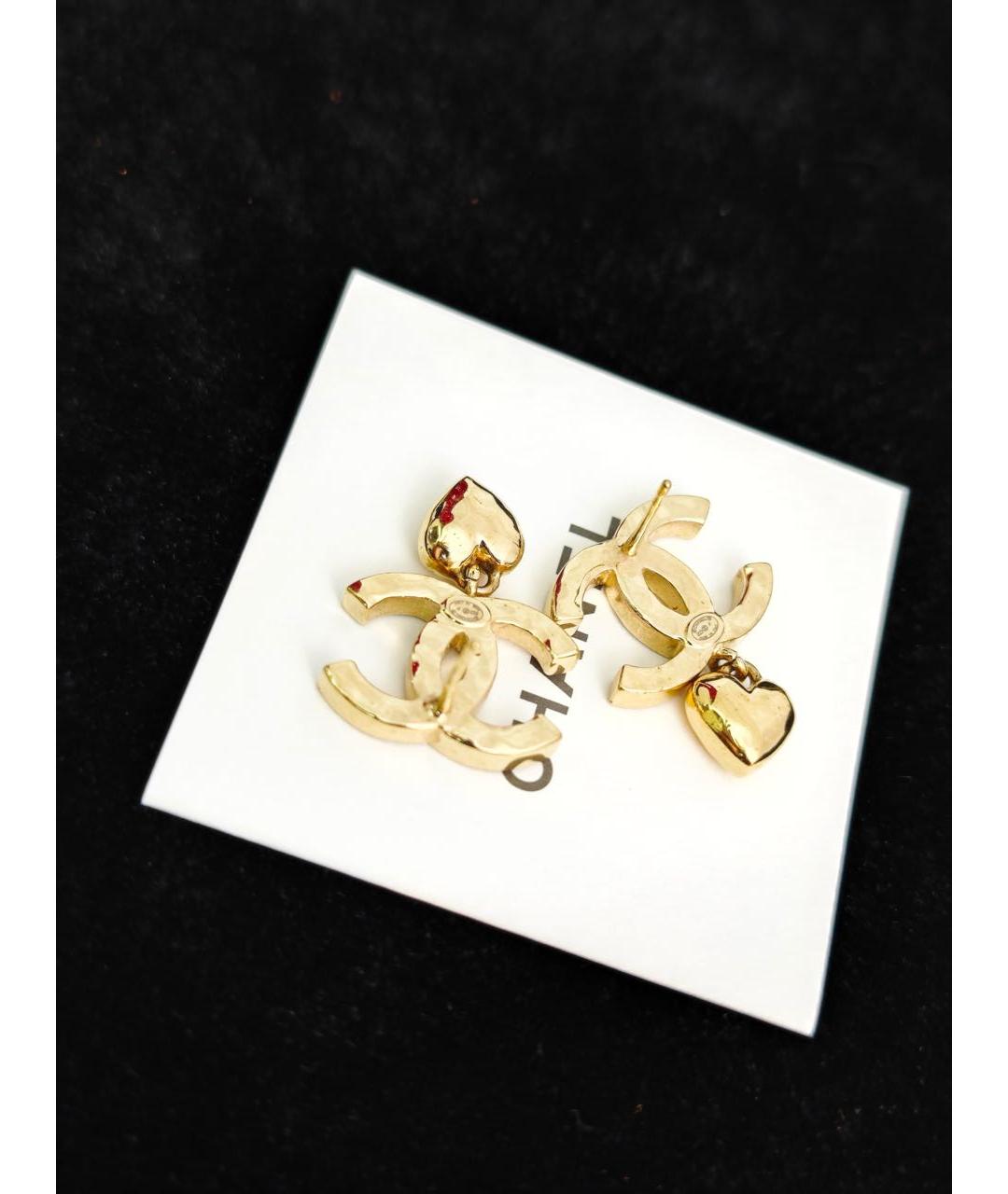 CHANEL Золотые серьги, фото 3