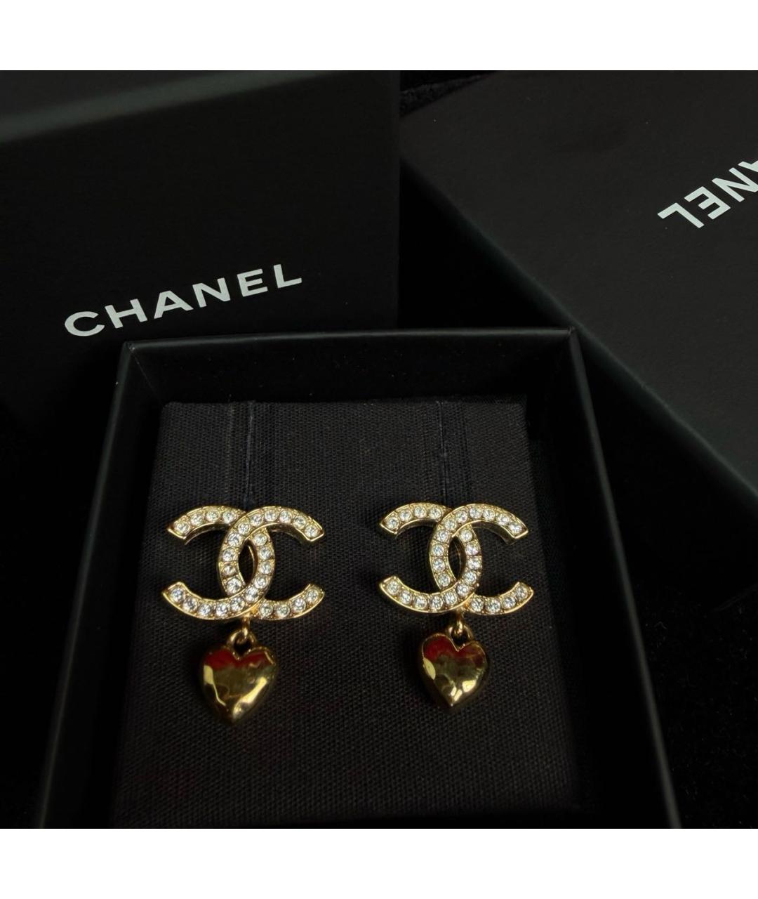 CHANEL Золотые серьги, фото 5