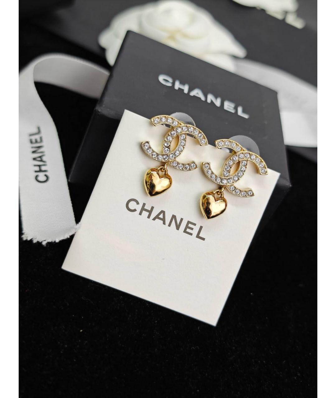 CHANEL Золотые серьги, фото 2