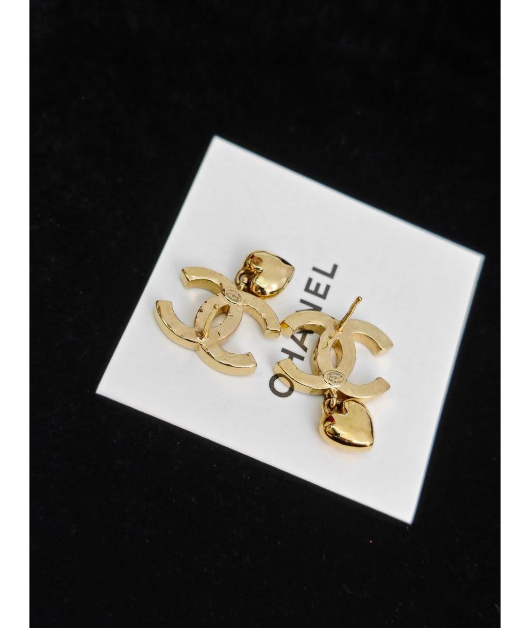 CHANEL Золотые серьги, фото 4