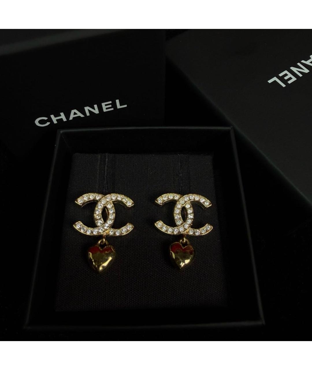 CHANEL Золотые серьги, фото 6
