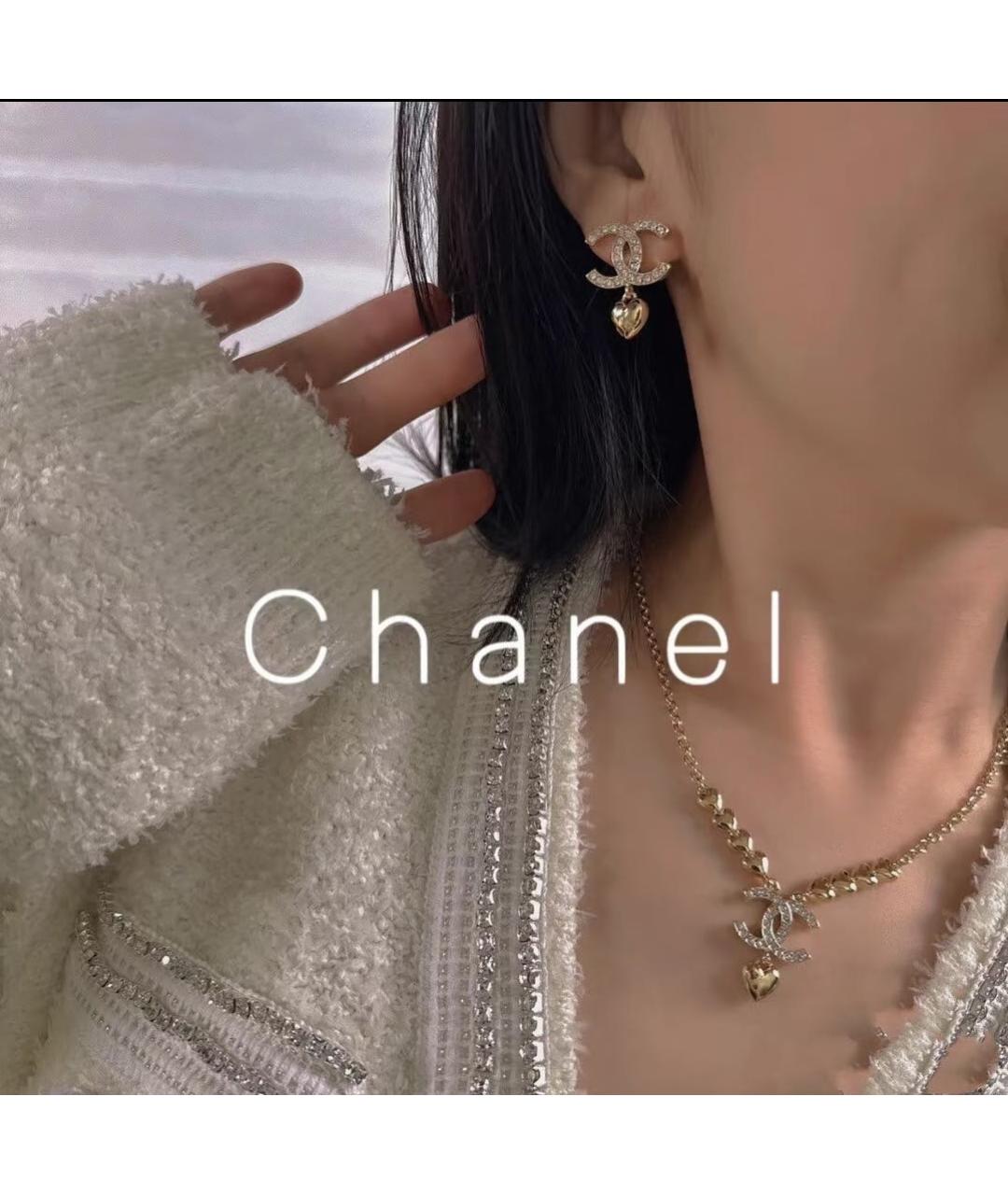 CHANEL Золотые серьги, фото 8