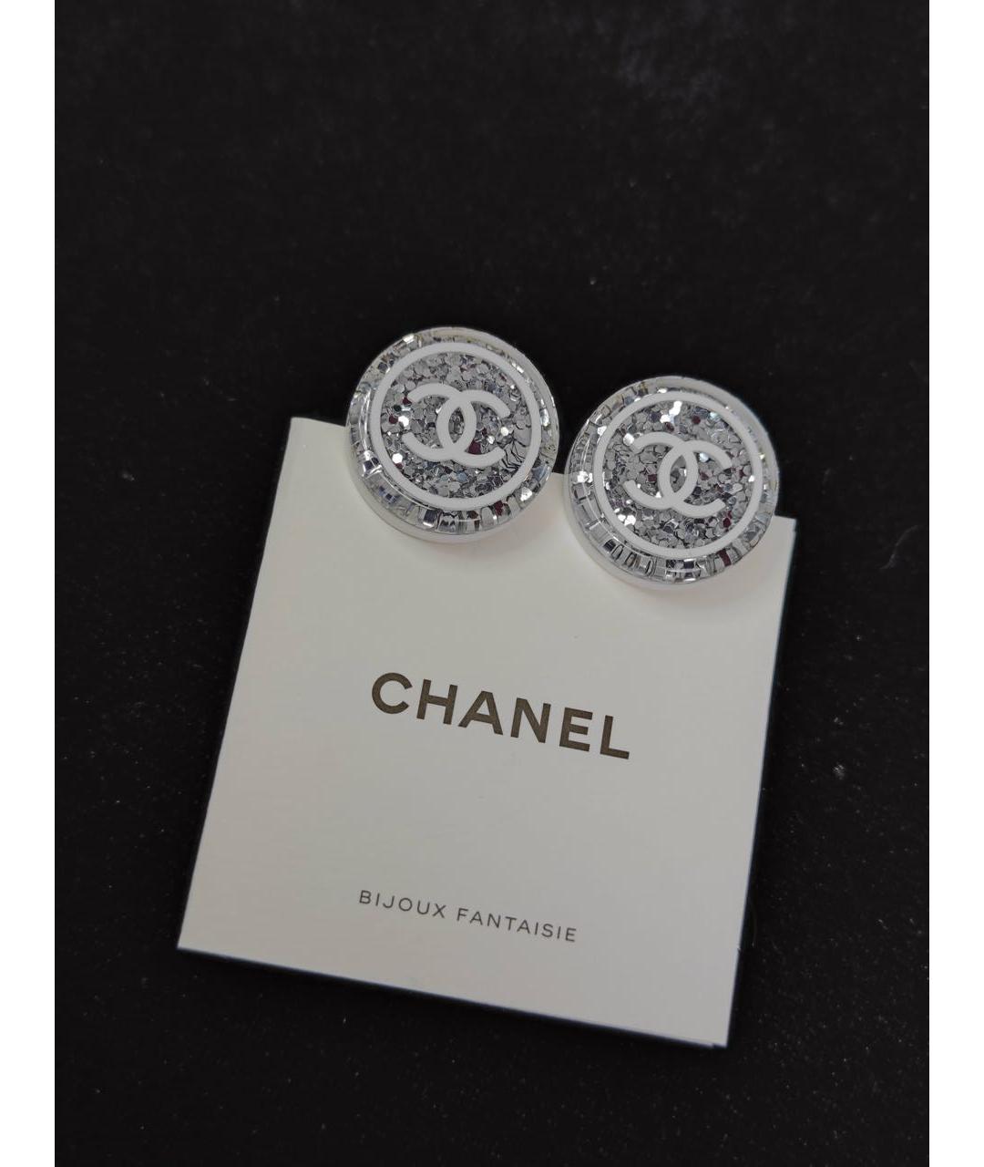 CHANEL Серебряные серьги, фото 8