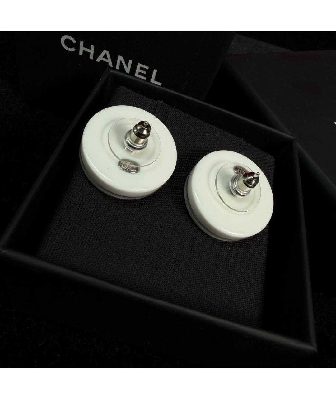 CHANEL Серебряные серьги, фото 3