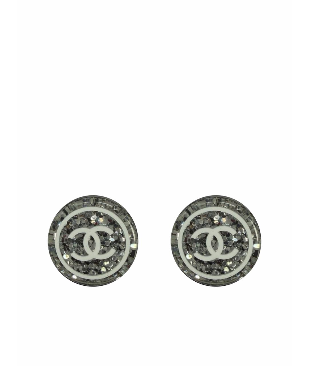CHANEL Серебряные серьги, фото 1