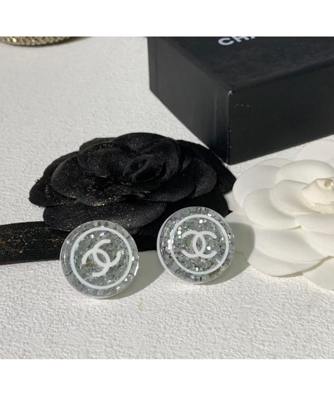 CHANEL Серебряные серьги, фото 4