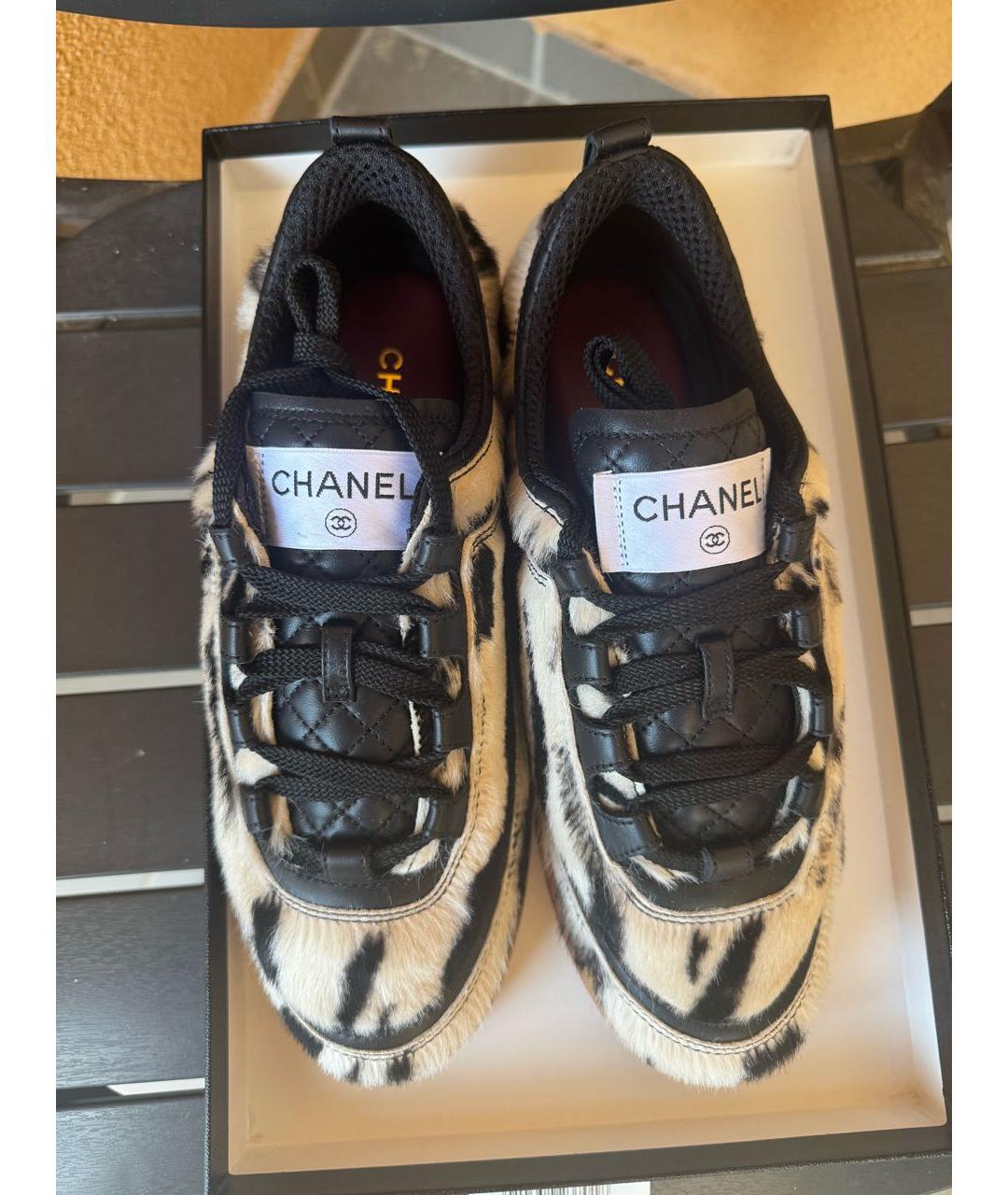 CHANEL Кожаные кеды, фото 5