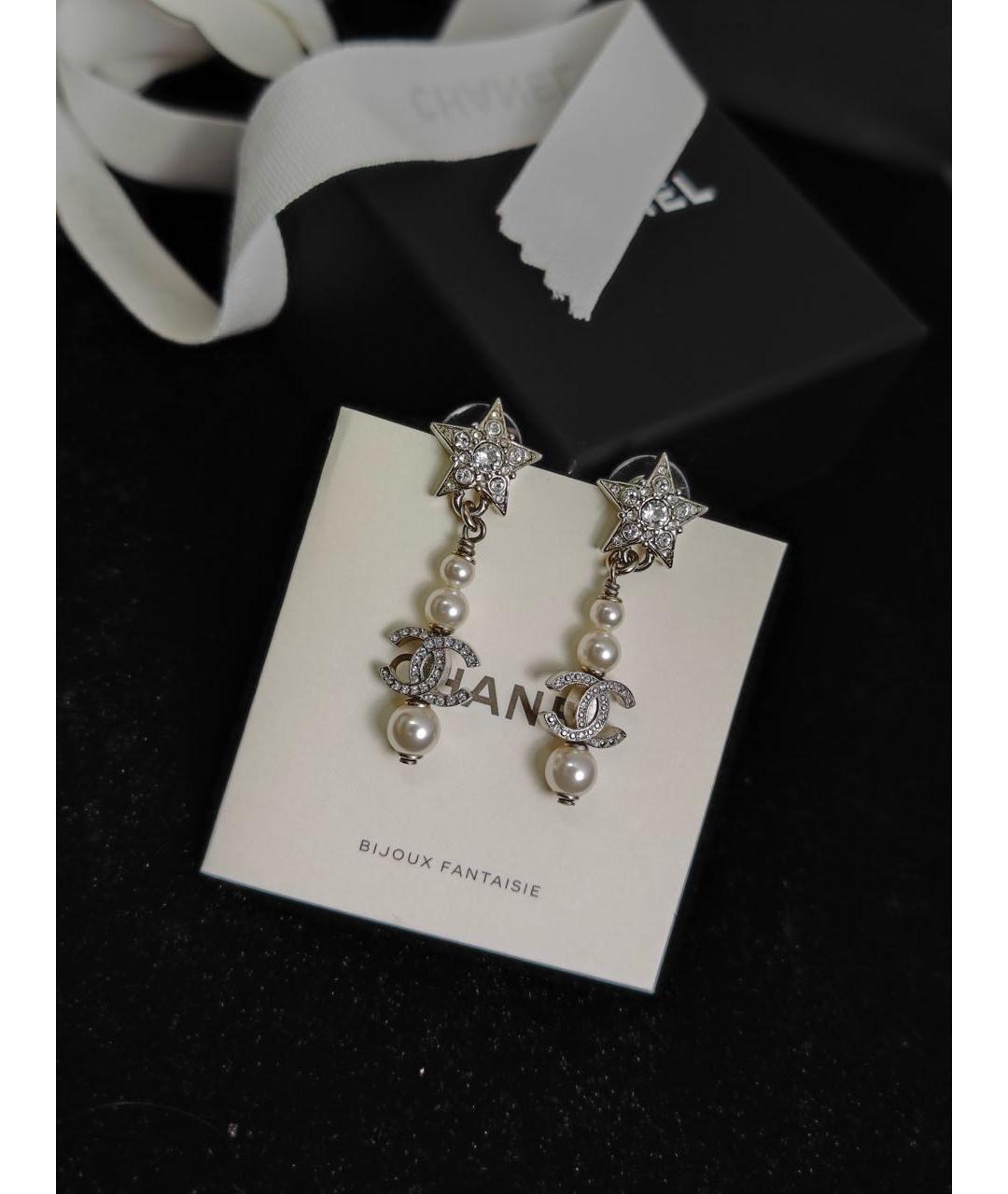 CHANEL Серебряные серьги, фото 6