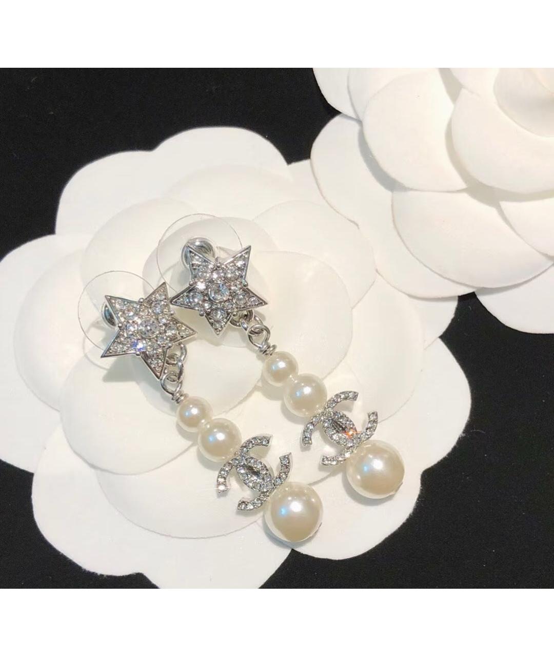 CHANEL Серебряные серьги, фото 9