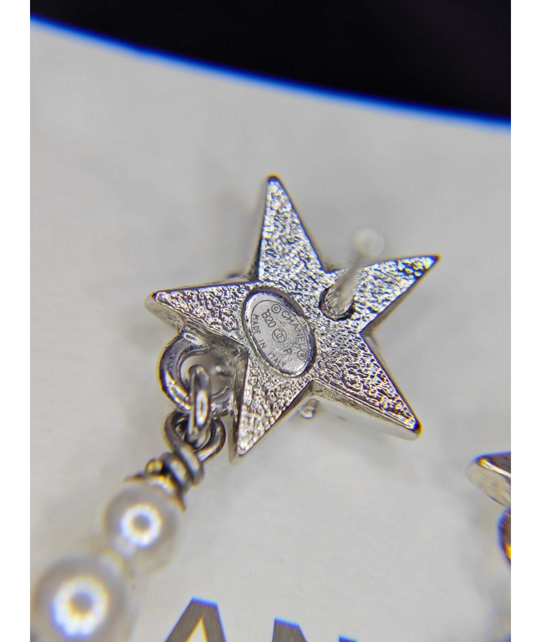 CHANEL Серебряные серьги, фото 7