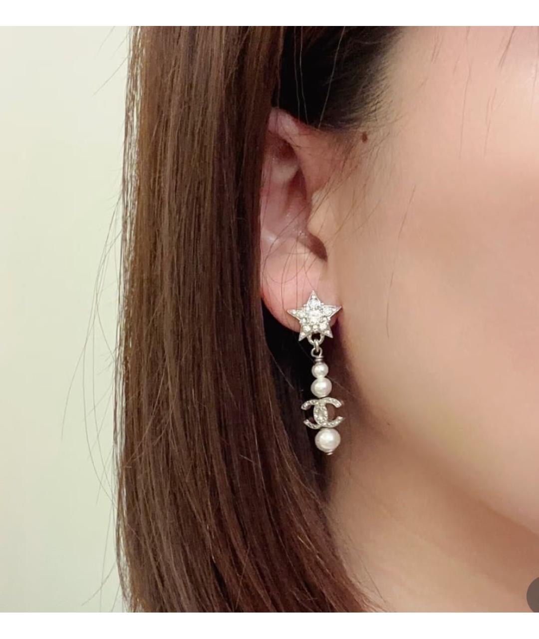 CHANEL Серебряные серьги, фото 5
