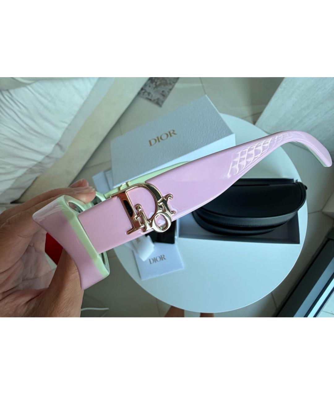 CHRISTIAN DIOR Мульти пластиковые солнцезащитные очки, фото 3