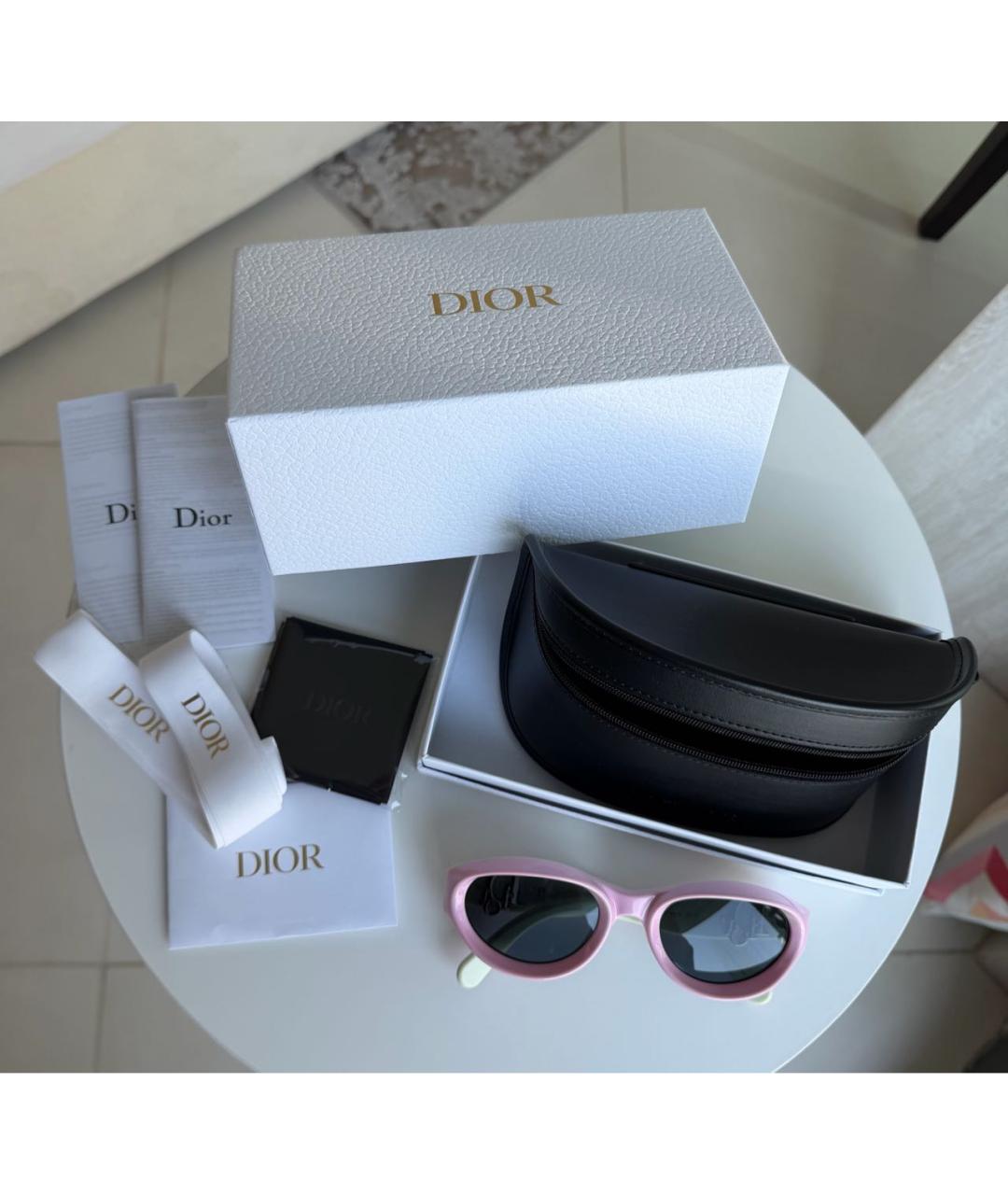 CHRISTIAN DIOR Мульти пластиковые солнцезащитные очки, фото 4