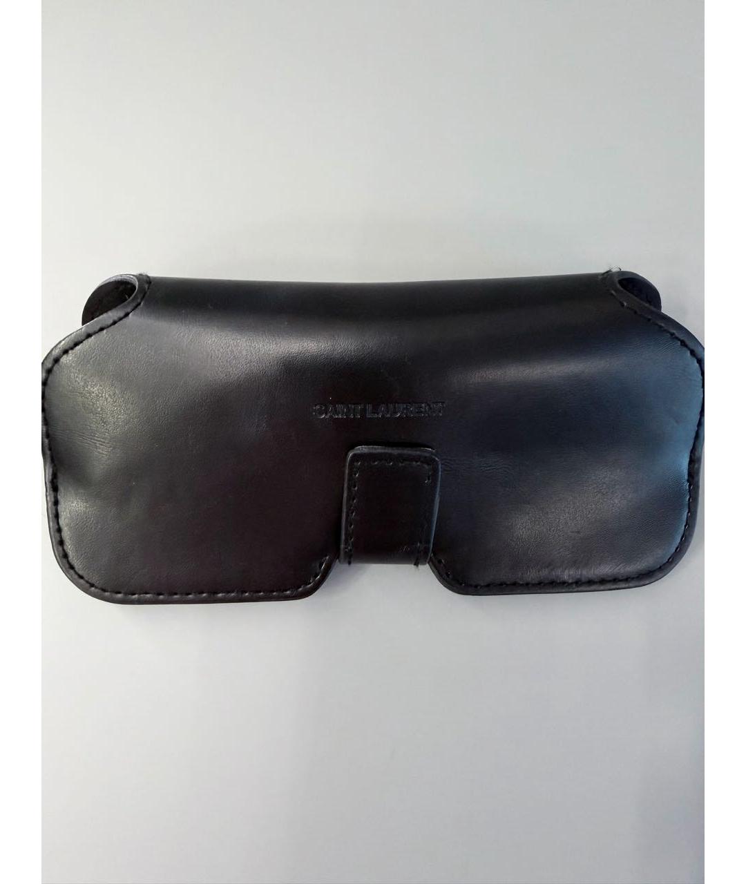SAINT LAURENT Серые пластиковые солнцезащитные очки, фото 5