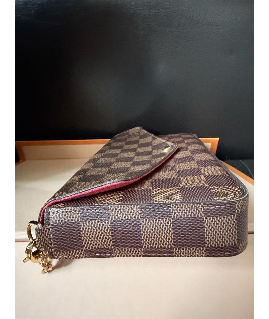 LOUIS VUITTON Коричневая сумка через плечо из канвы, фото 8
