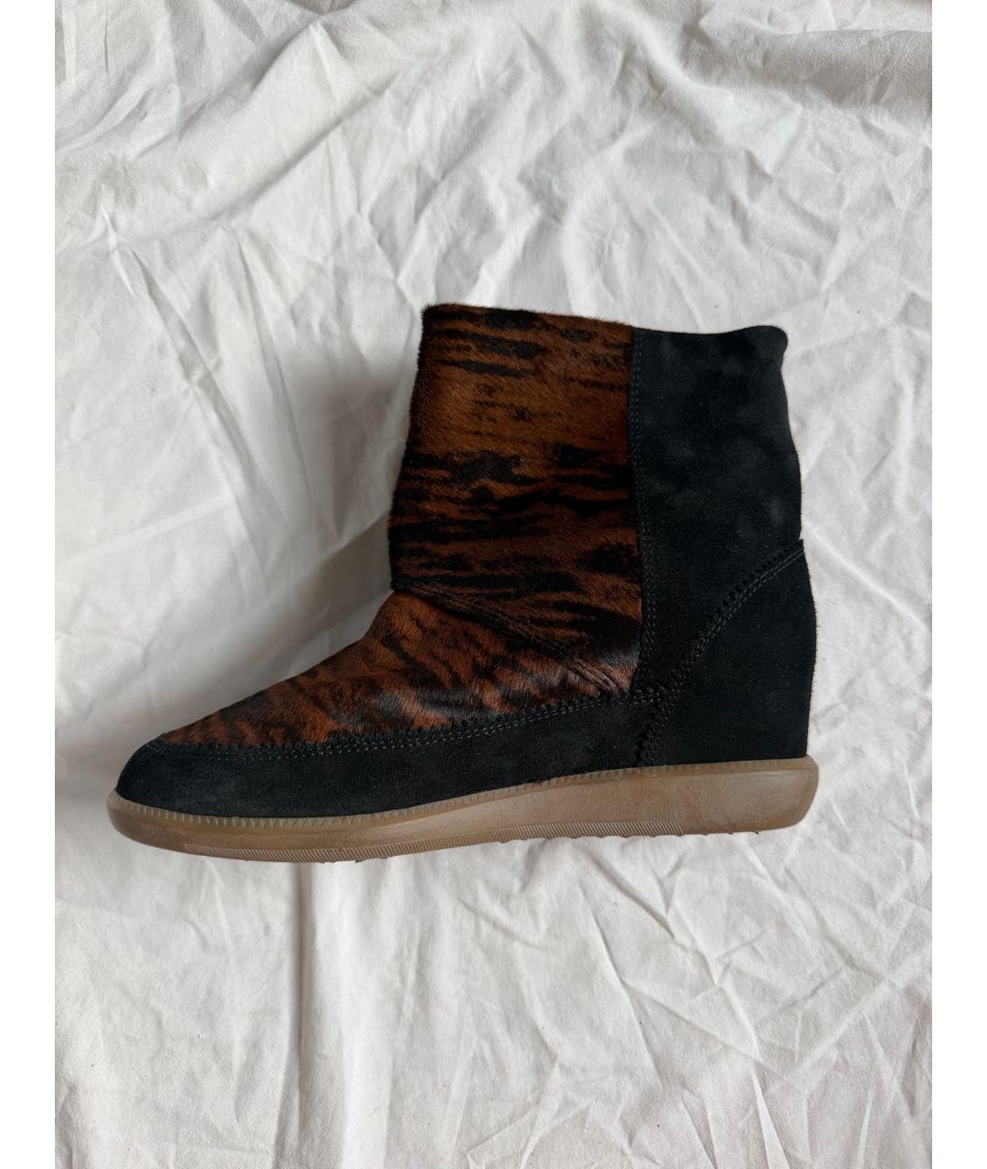 ISABEL MARANT Коричневые замшевые полусапоги, фото 7