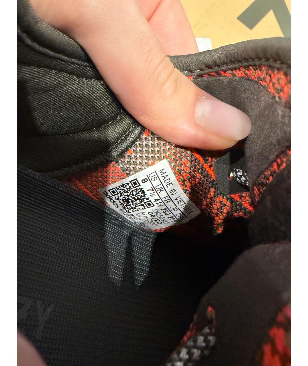 ADIDAS YEEZY Серые текстильные низкие кроссовки / кеды, фото 7