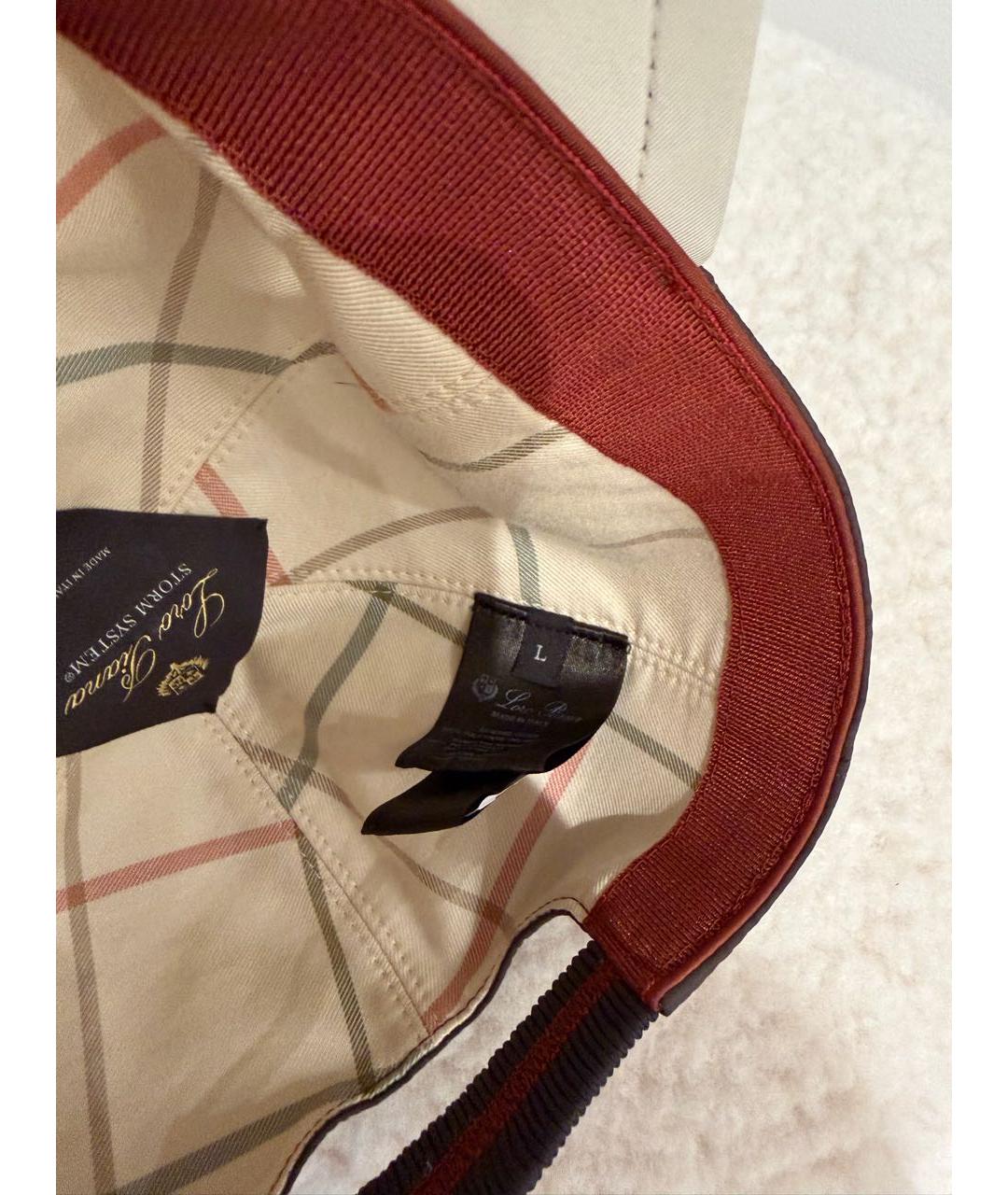 LORO PIANA Коричневая кепка, фото 4