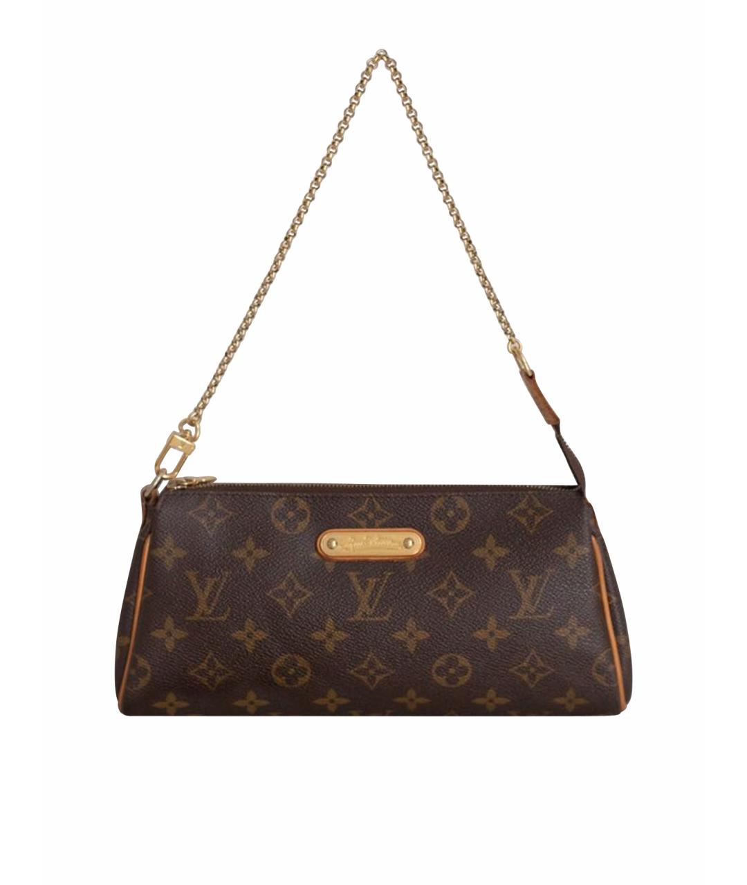LOUIS VUITTON Коричневая сумка с короткими ручками из канвы, фото 8