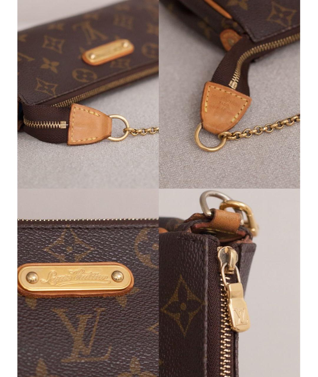 LOUIS VUITTON Коричневая сумка с короткими ручками из канвы, фото 6