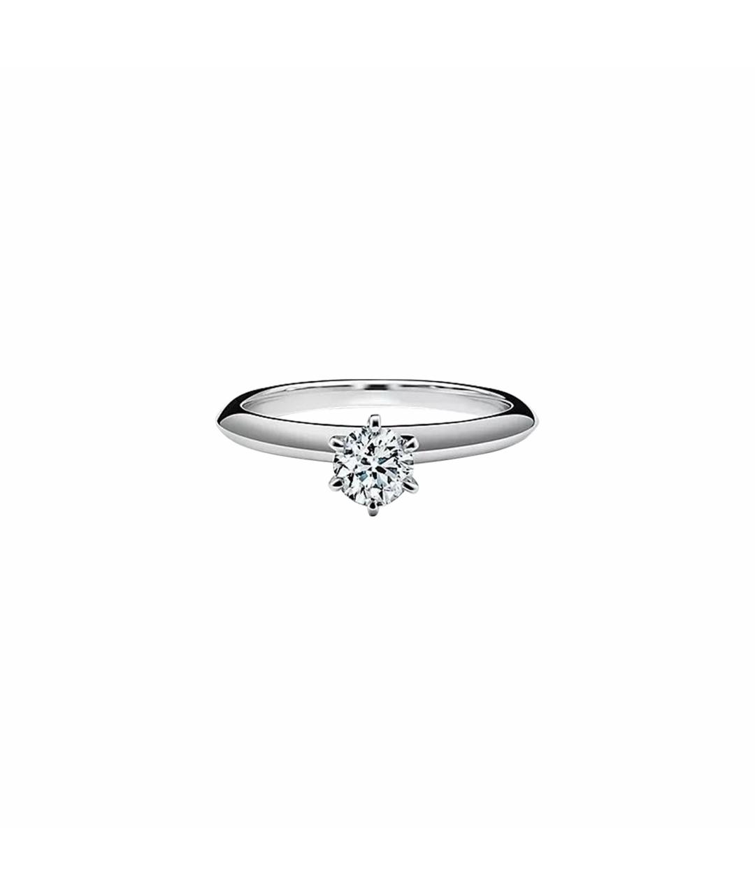 TIFFANY&CO Белое платиновое кольцо, фото 1