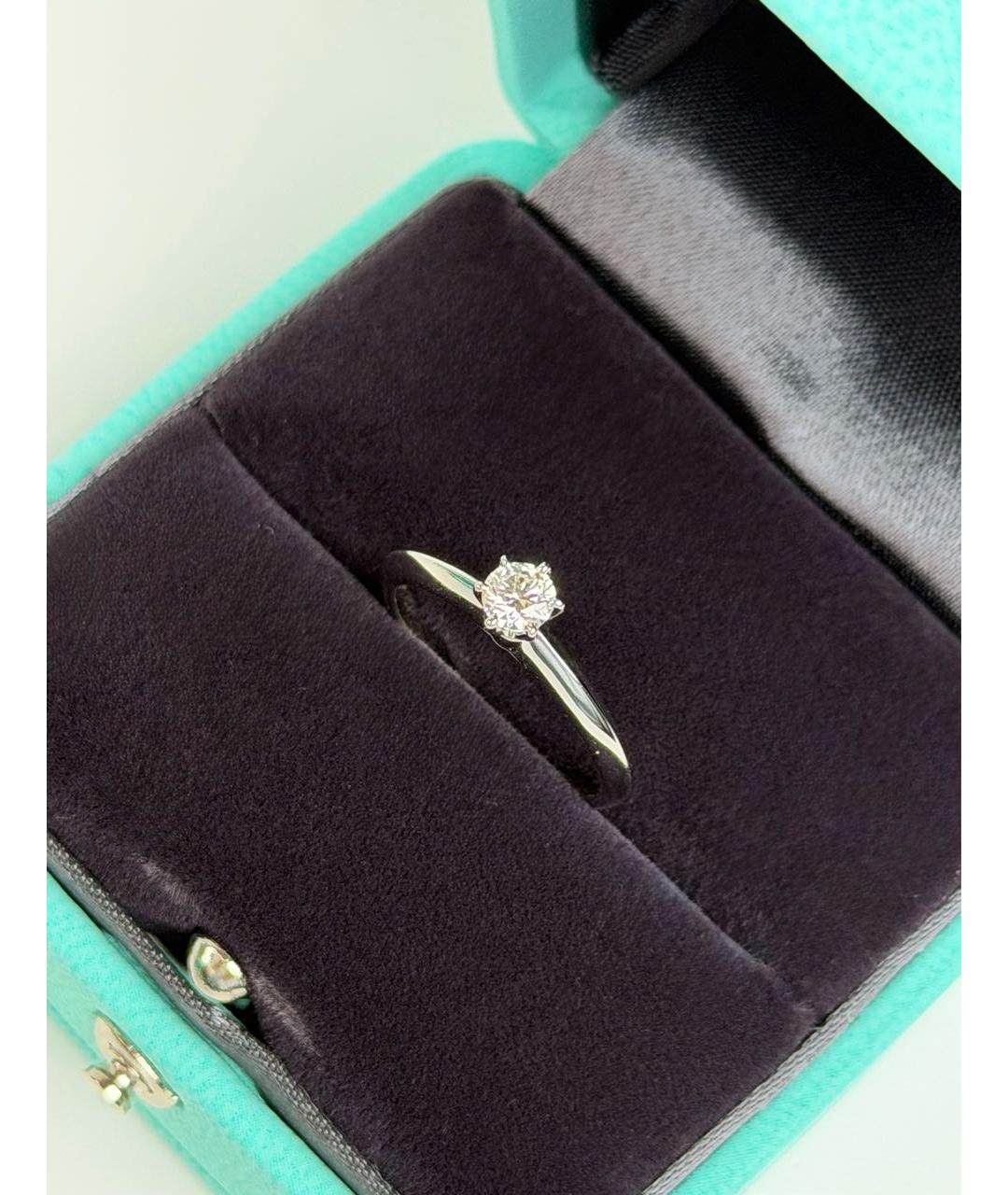 TIFFANY&CO Белое платиновое кольцо, фото 4