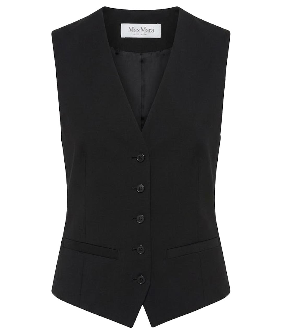 'S MAX MARA Черный жилет, фото 1