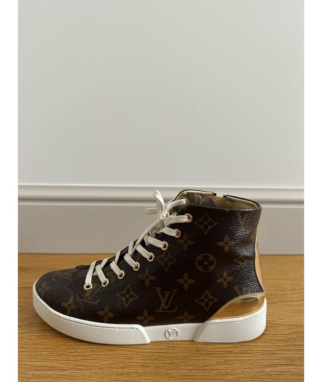 LOUIS VUITTON Коричневые кеды, фото 6