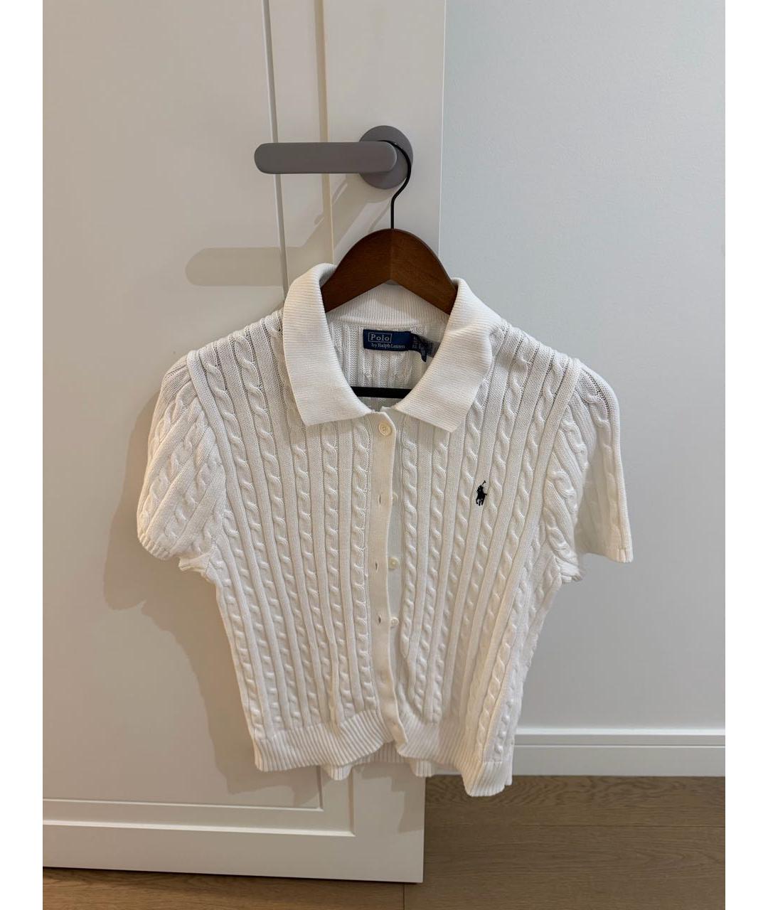 POLO RALPH LAUREN Белый хлопковый джемпер / свитер, фото 2