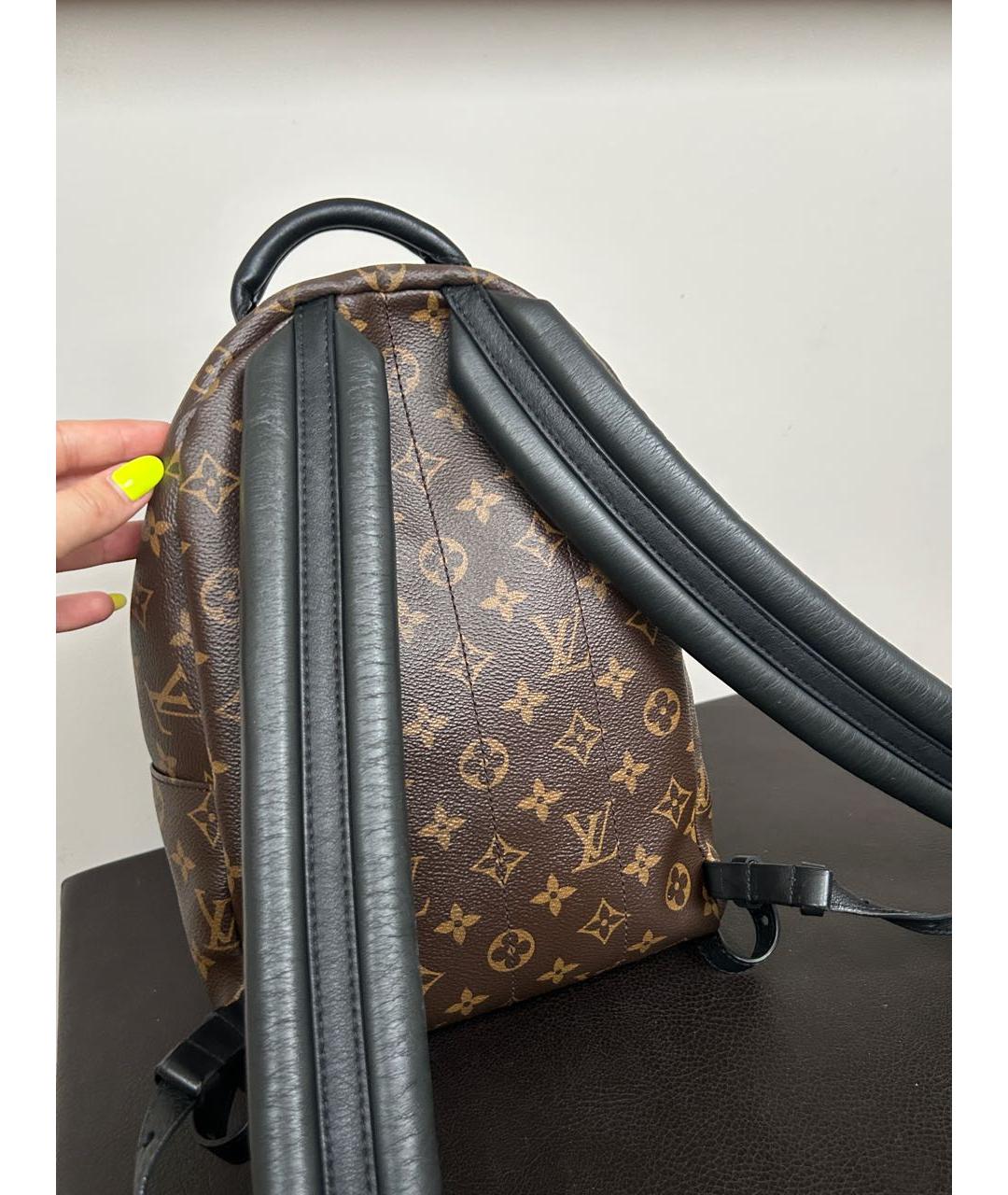 LOUIS VUITTON Коричневый рюкзак из канвы, фото 5
