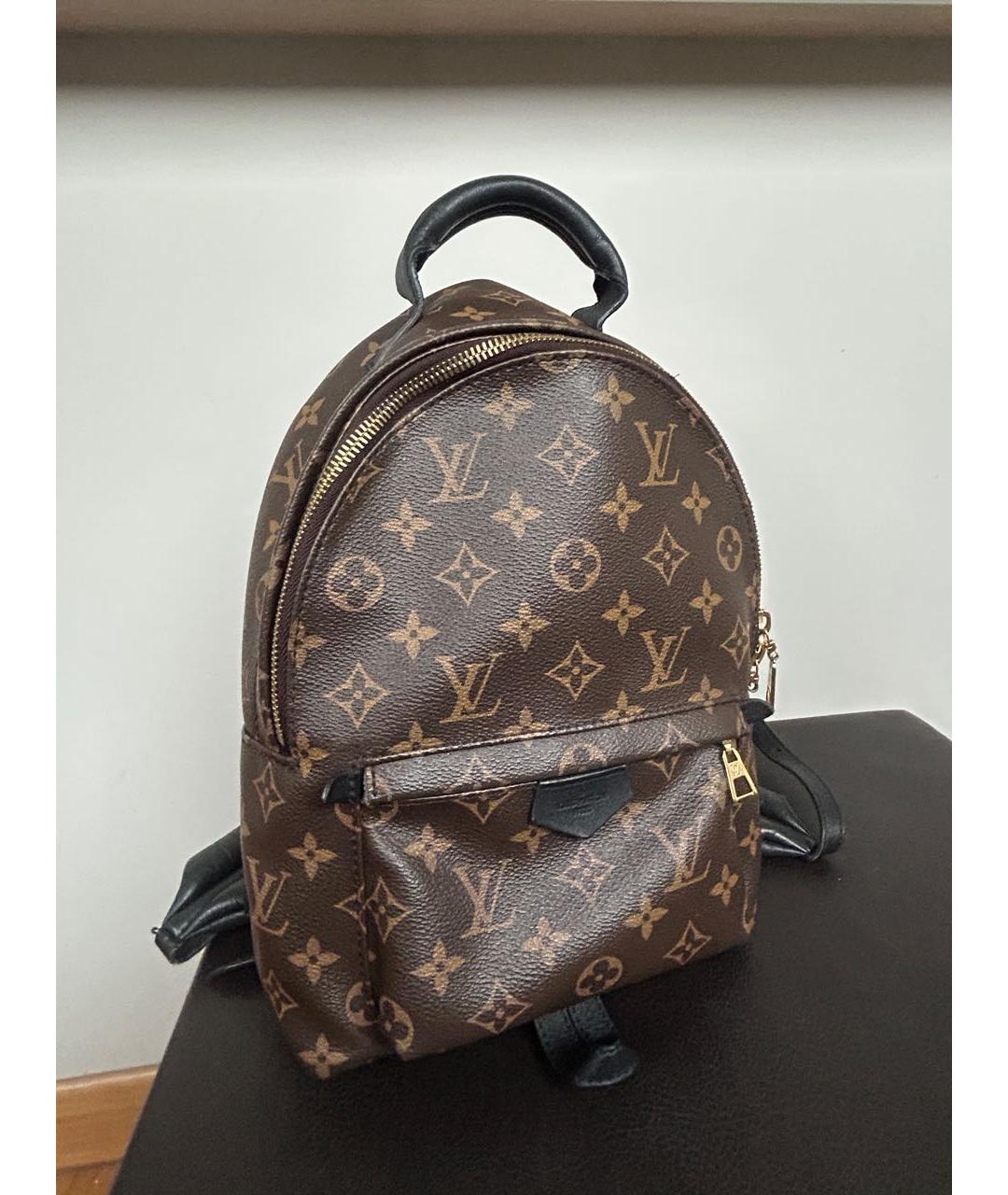 LOUIS VUITTON Коричневый рюкзак из канвы, фото 7