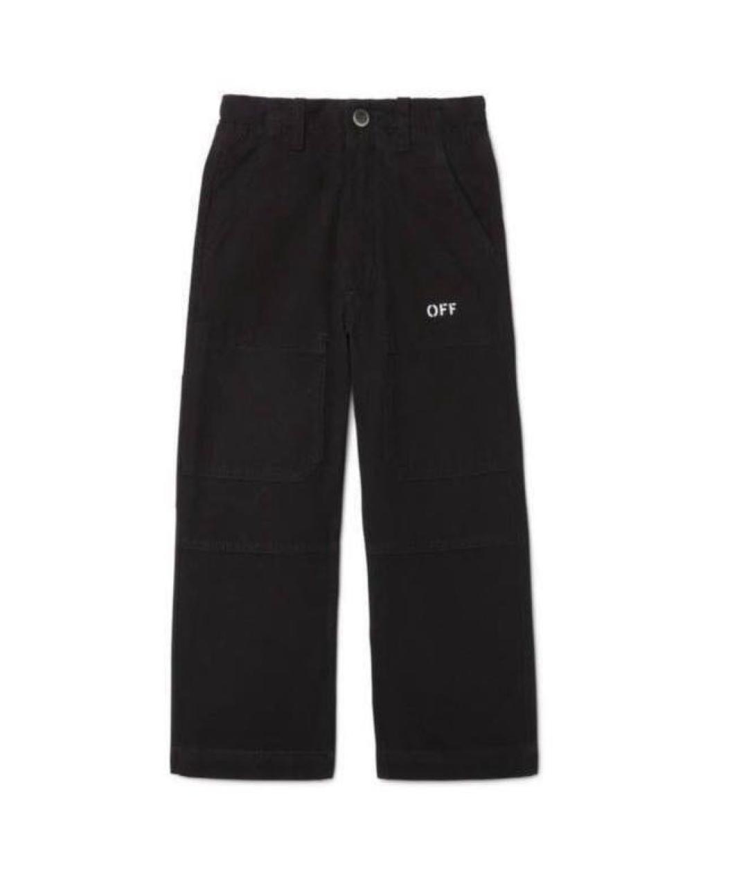 OFF-WHITE Черные хлопковые брюки и шорты, фото 8