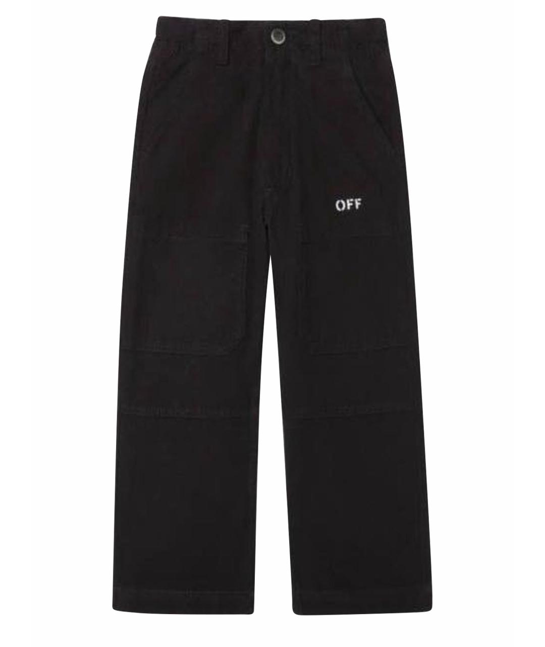 OFF-WHITE Черные хлопковые брюки и шорты, фото 1