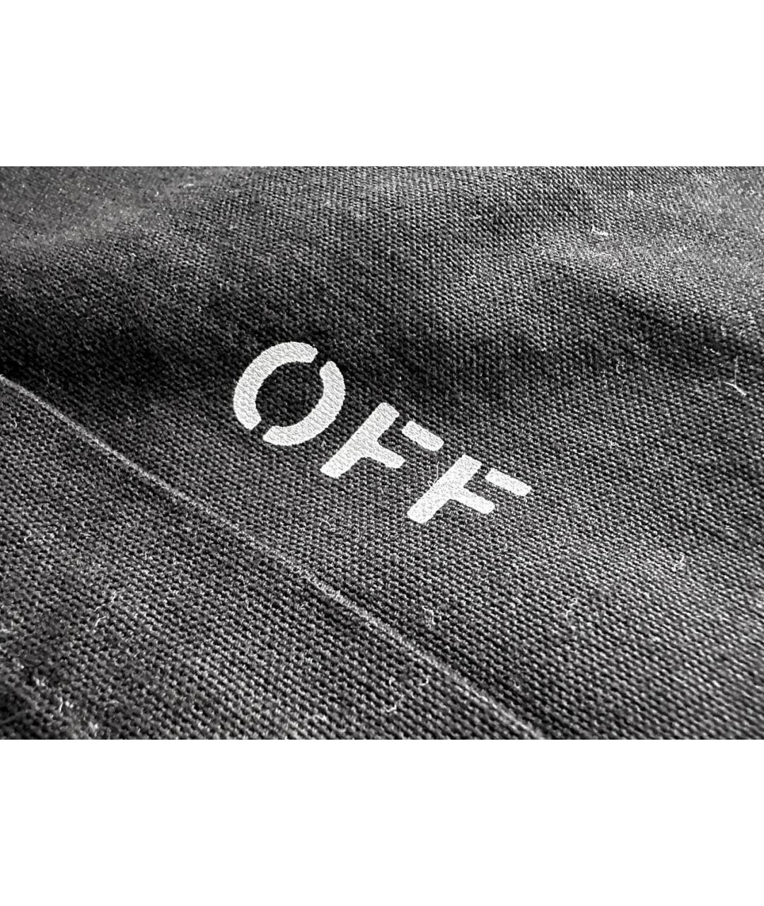 OFF-WHITE Черные хлопковые брюки и шорты, фото 5