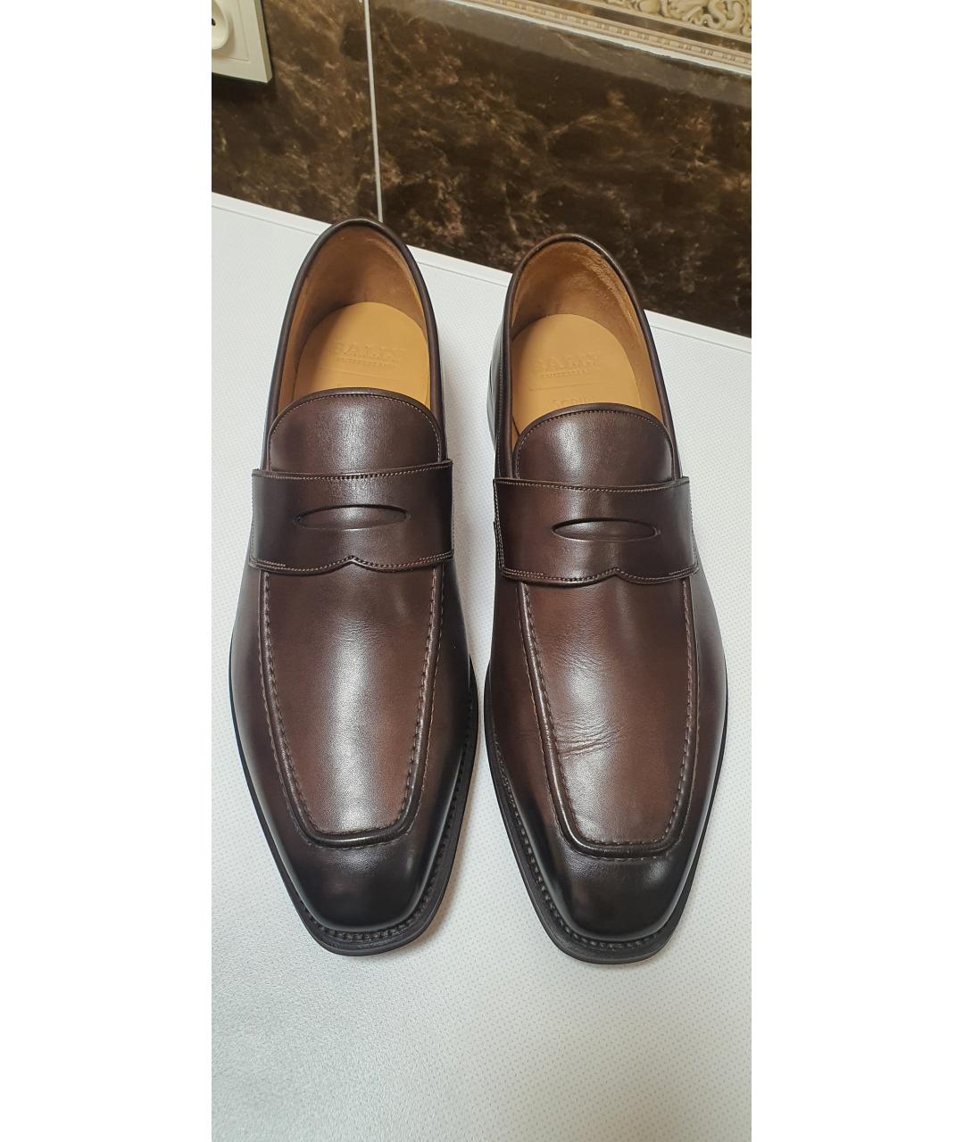 BALLY Коричневые кожаные туфли, фото 2