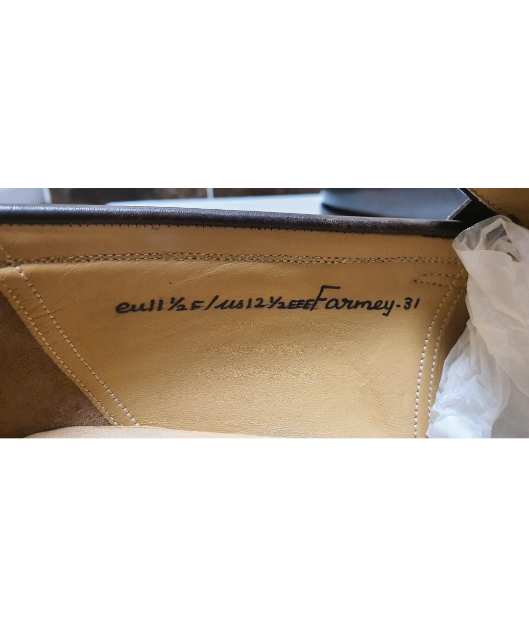 BALLY Коричневые кожаные туфли, фото 6