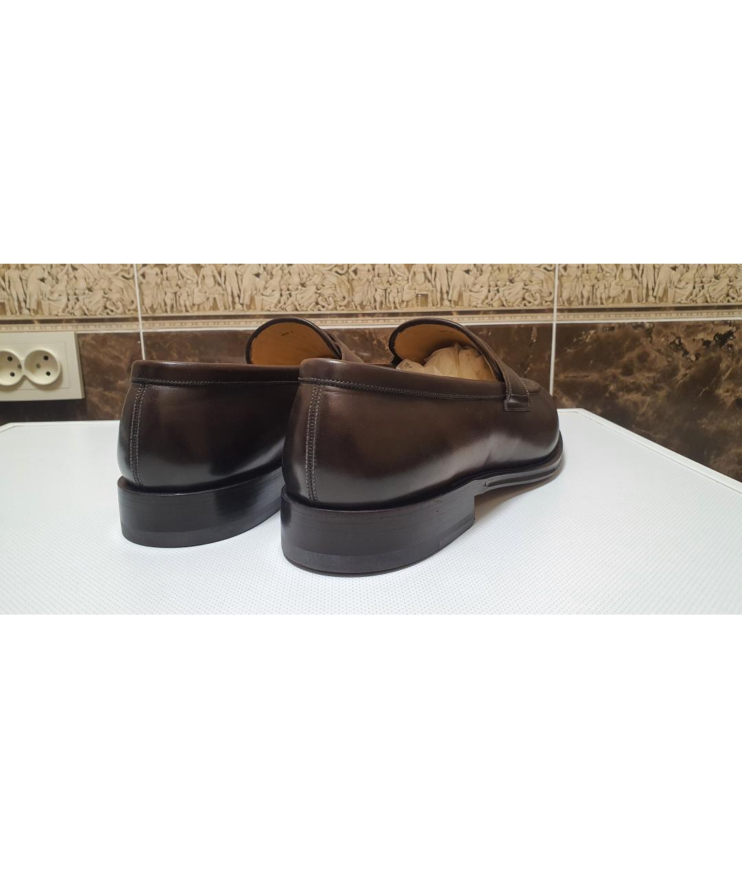 BALLY Коричневые кожаные туфли, фото 4