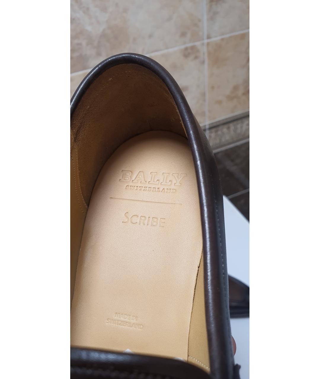 BALLY Коричневые кожаные туфли, фото 7